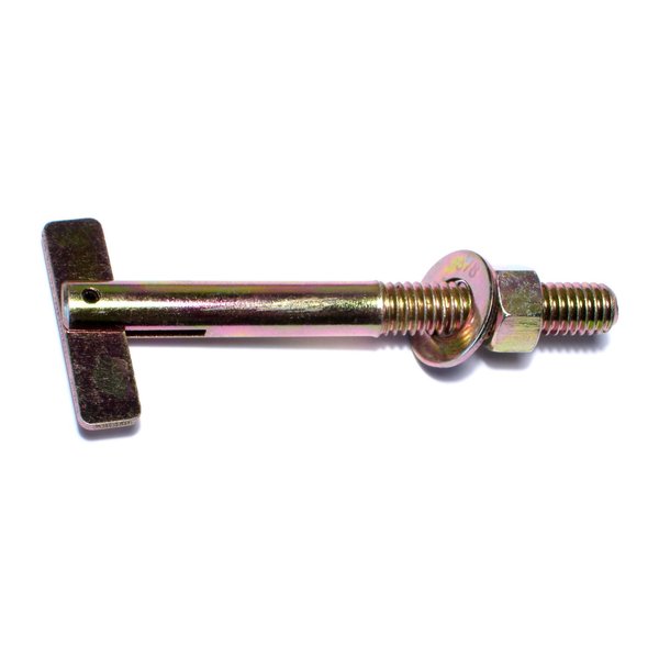 Midwest Fastener Screw Anchor, 3-1/4" L, Steel, 5 PK 38767